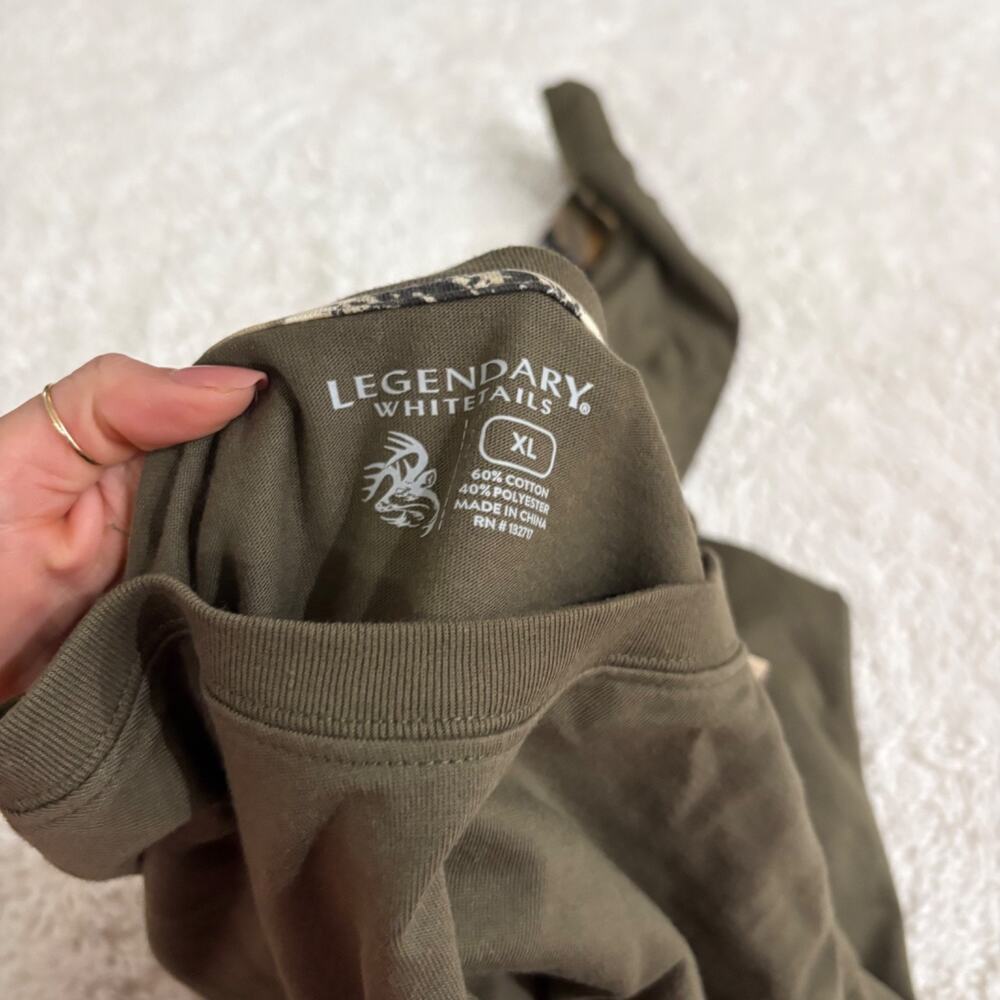 Legendary Whitetails Men's Long Sleeve Xl Camo Green Hunting Gorpcore Outdoors - Picture 7 of 7